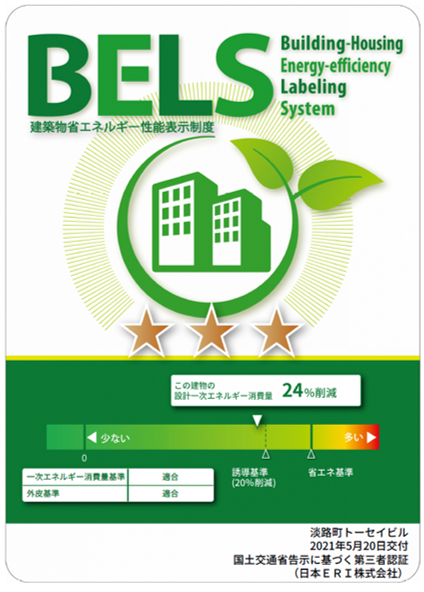 建築物省エネルギー性能表示制度（BELS）ラベル